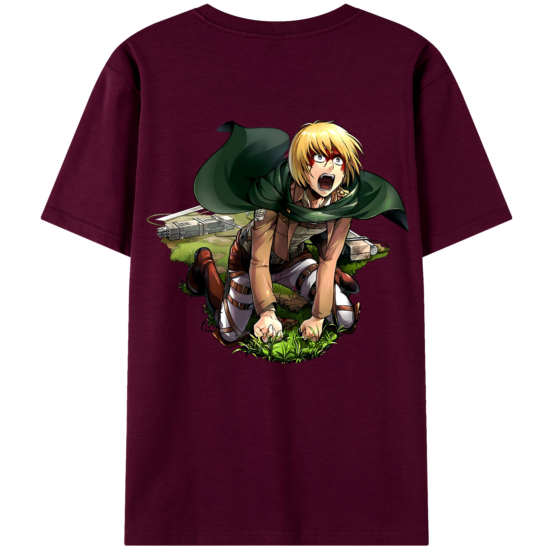 （画像用） 進撃の巨人 アルミン·アルレルト Attack on Titan Armin Arlert レディース半袖Tシャツ(バックプリント)